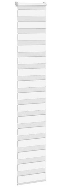 vidaXL Doppelrollo Weiß 45x200 cm Stoffbreite 40,9 cm Polyester 4014770 Bild 3
