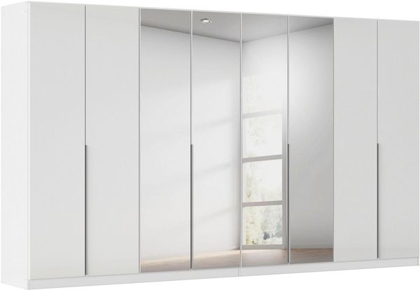 OTTO home Drehtürenschrank Kleiderschrank Kleiderschränke Schrank Garderobe AGORDO mit Glasfront (in zwei Griff-Farben, Breiten 91-405 cm) durchdachte Innenausstattung, in 8 Breiten und 2 Höhen MADE IN GERMANY