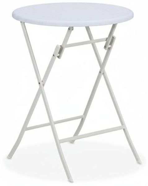 Relaxdays Runder Gartentisch in Rattan-Optik Bild 9