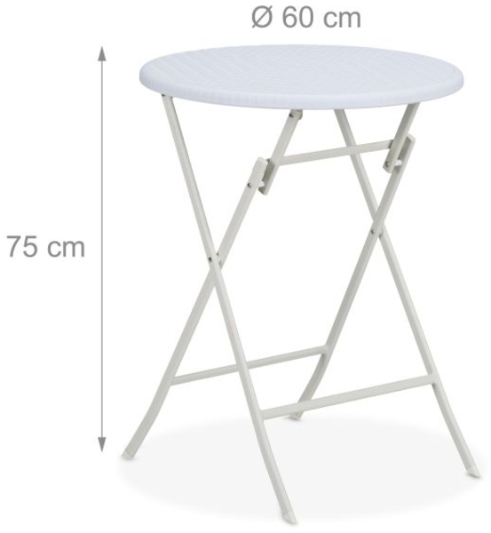 Runder Gartentisch in Rattan-Optik Bild 4