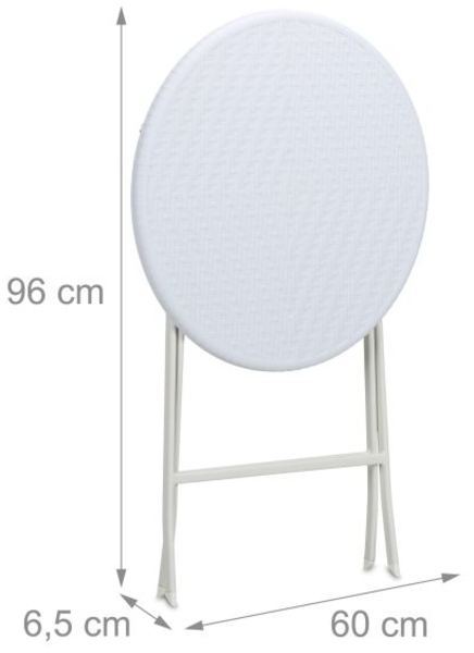 Runder Gartentisch in Rattan-Optik Bild 5