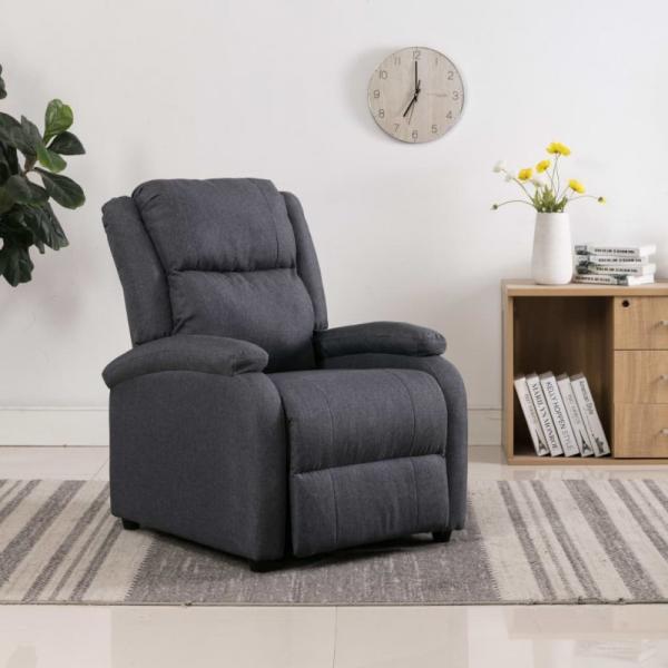 vidaXL Relaxsessel, Stoff Dunkelgrau