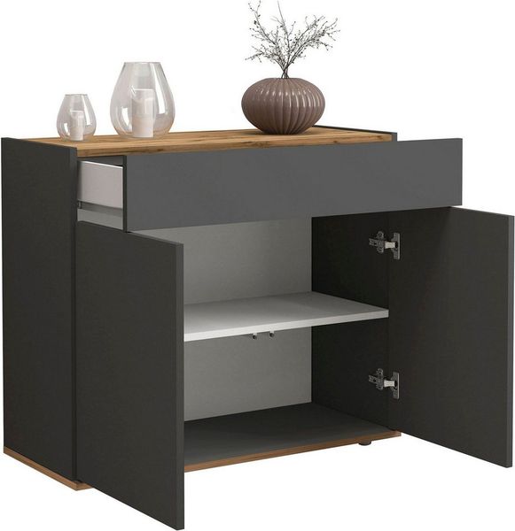 INOSIGN Sideboard Garda, Kommode, Schrank, Kredenz, 2 Türen, 1 Schublade,grifflos Breite 80,9 cm Bild 4