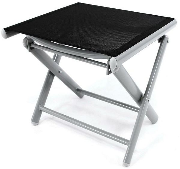 VCM Gartenstuhl Fußteil zum Aluminiumstuhl, schwarz