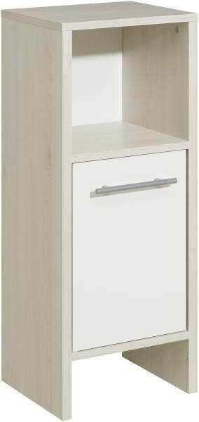 Unterschrank >Quickset 350< (BxHxT: 33x81,6x28 cm) Pinie Ida Hell / Weiß Glanz