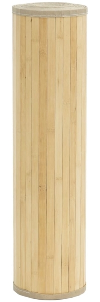vidaXL Teppich Rechteckig Hell Natur 60x500 cm Bambus 376855