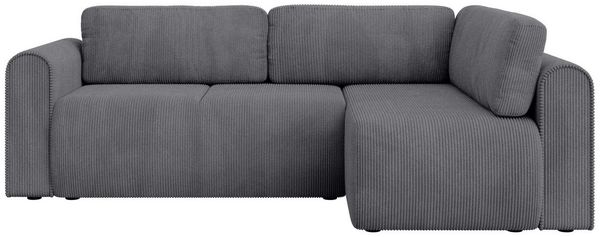 OTTO home Ecksofa Zacharia wahlweise Schlafsofa mit Bettkasten, B/T/H 250/166/86 cm, L-Form mit Wellenunterfederung, Ottomane rechts oder links bestellbar