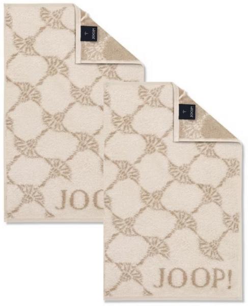 2 Stück Joop! Gästetuch Cornflower 1611-36 Creme 30x50