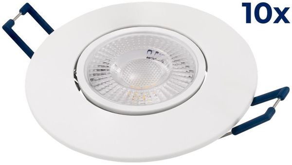 LED-Einbauleuchte McShine ''EL-313C'' 4,5W, 450lm, CCT 3000-4000-6000K, 10er-Pack