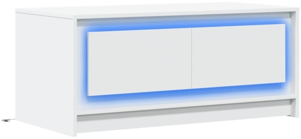 vidaXL LED-Couchtisch Weiß Holzwerkstoff 851984 Bild 2