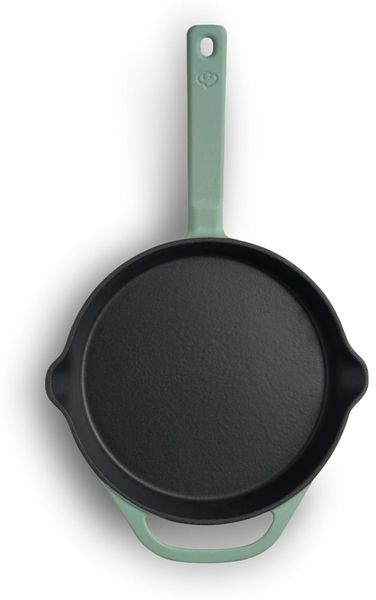 Springlane Grillpfanne SPRINGLANE Gusseisen Bratpfanne Mint, Ø24 cm - Emailliert, Gusseisen, Emailliert, Induktionskompatibel