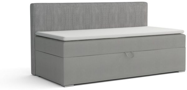 Deine Möbel 24 Boxspringbett MATI BIS Daybett Tagesbett Schlafsofa Couch Jugendsofa Stauraumbett (mit Schlaffunktion Bettkasten Einzelbett Polsterbett Matratze H3 H4, 3-St, mit Schlaffunktion und Bettkasten Stauraumbett Jugendsofa), 90x200 100x200 Schw...