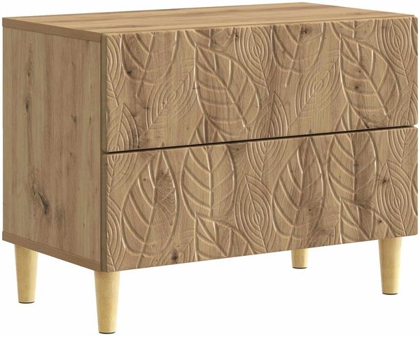 vidaXL Nachttisch Artisan-Eiche 62 x 34,5 x 48 cm Holzwerkstoff 895014