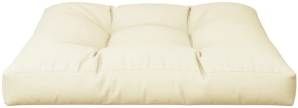 vidaXL Palettenkissen Creme 80x80x12 cm Stoff 360493 Bild 4