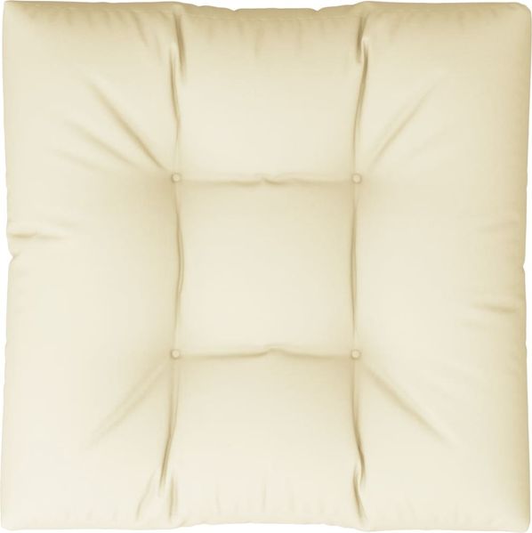 vidaXL Palettenkissen Creme 80x80x12 cm Stoff 360493 Bild 6
