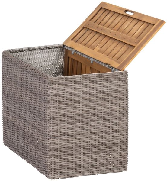 Greemotion Gartenlounge-Set Rattanlounge Outdoor [Olea] Rattancouch 4-Personen, (inkl. Auflagen), Farbe Grau/Rattan Bild 2
