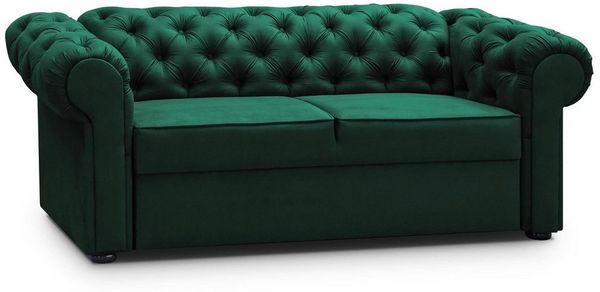 MOEBLO 2-Sitzer Sofa AVIA, Chesterfield Couch Polstermöbel Sitzmöbel Wohnzimmermöbel 2-Sitzer-Sofa Stoffsofa, BxHxT:202x82x92 cm