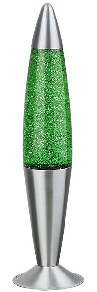Lavalampe, Glitzereffekt, grün, Höhe 42,5 cm