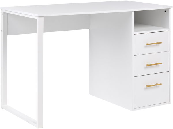 Schreibtisch ZERLAY Weiß 120 cm 60 cm