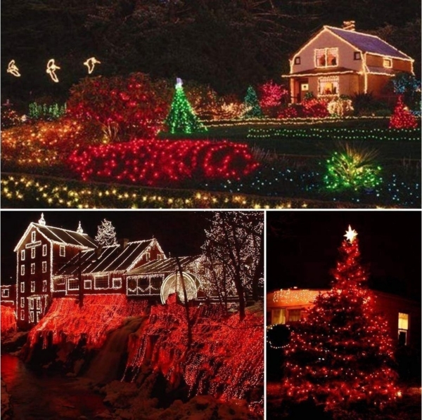 Sunicol Lichterkette 10-100M 8 Modi Lichterkette mit Stecker, für DIY Schlafzimmer Party Garten Hochzeit Deko Bild 3