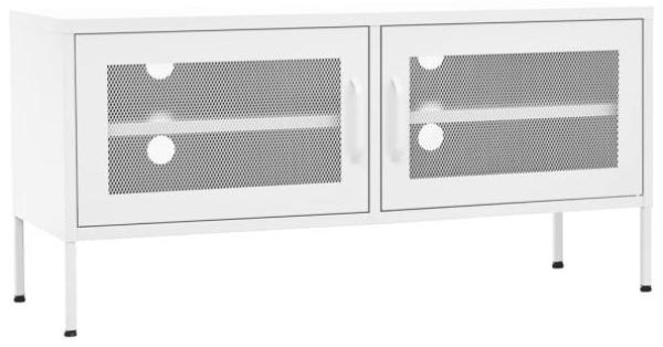 vidaXL TV-Schrank Weiß 105 x 35 x 50 cm Stahl [336242]