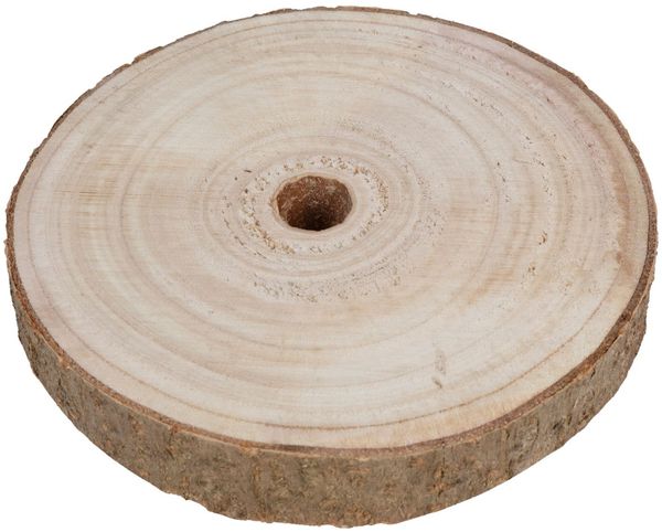 Baumstammscheibe 15cm zum Basteln Holzscheibe Gesteckunterlage Dekomaterial Holz Baumscheibe