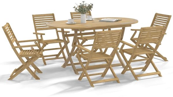 vidaXL Gartenstühle 8 Stk. Klappbar 54,5x61,5x86,5cm Massivholz Akazie 3214227