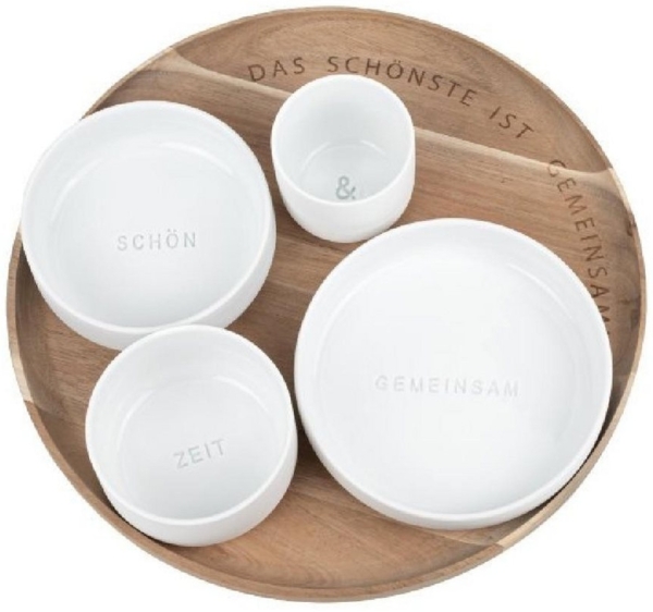 Räder Tablett Design Schalen Set Das Schönste ist Gemeinsame Zeit (5-teilig)