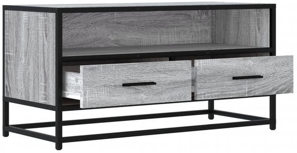 vidaXL TV-Schrank Grau Sonoma 80x34,5x40 cm Holzwerkstoff und Metall 848812 Bild 7