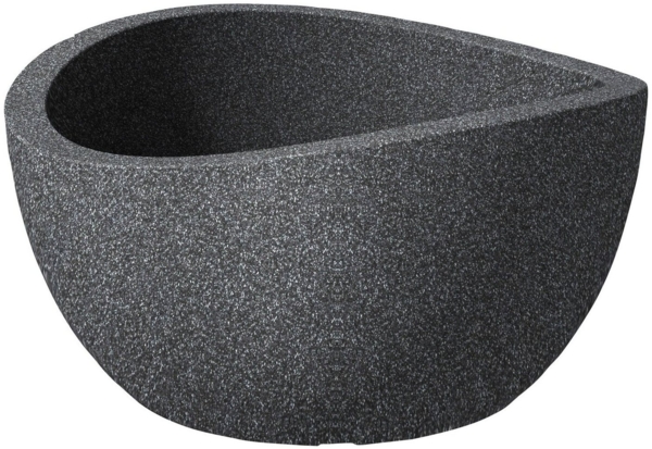 Scheurich Pflanzschale Wave Globe Bowl Serie 252 schwarz granit Ø 40 cm Bild 5