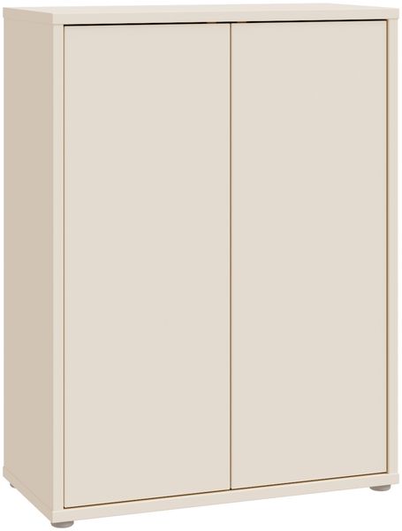 Schuhschrank >ALICE SPRINGS< 2 Türen, 4 Böden, sandfarbig - 74,5x99,1x34,9cm (BxHxT)