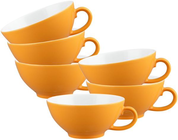 Seltmann Weiden Liberty Pure Colors Teetasse 140 ml 6er Set - Mango Orange