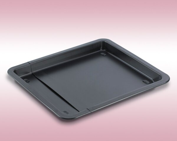 Fisko Backblech ausziehbar Universal Backofenblech Kuchenblech Pizzablech, Stahlblech mit Special Antihaft-Beschichtung, (1 x Backblech ausziehbar), mit Special Antihaftbeschichtung Made in Germany