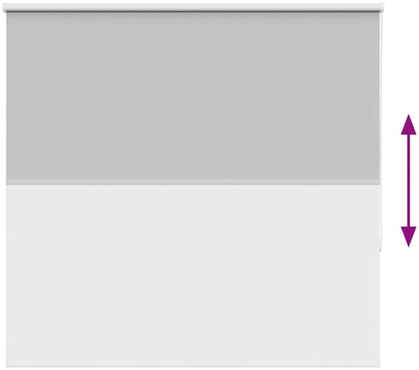 vidaXL Verdunkelungsrollo Hellgrau 165x130cm Stoffbreite 161,6cm 4011375 Bild 9