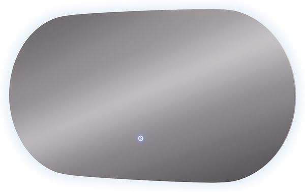 Badezimmerspiegel Miral Glas 100 x 50 cm mit Backlight Beleuchtung Vicco