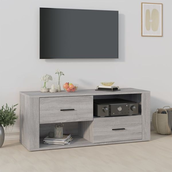 vidaXL TV-Schrank Grau Sonoma 100 x 35 x 40 cm Holzwerkstoff [823105]