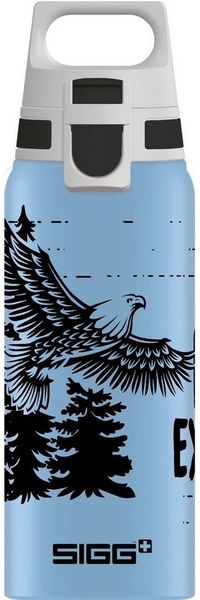 Sigg Trinkflasche schöne Kindertrinkflasche mit Motiv, SIGG Alutrinkflasche 'WMB One' - 0,6 L Brave Eagle