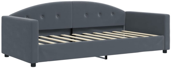 vidaXL Tagesbett Dunkelgrau 90x190 cm Samt 354150
