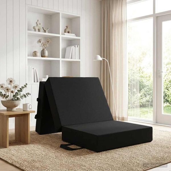 vidaXL Klappsofa Bett 75 x 63 x 45 cm Schwarz 900138