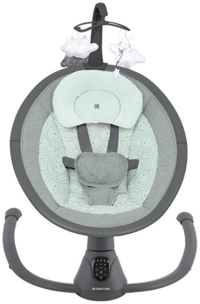 Kikkaboo elektrische Babywippe Twiddle, Schaukelfunktion, Fernbedienung, Timer dunkelgrün