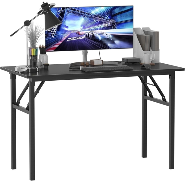 Klapptisch Computertisch 120x60x75 cm Büro Schreibtisch Schwarz