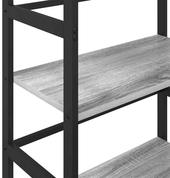 vidaXL Bücherregal Graues Sonoma 60 x 29,5 x 81 cm Holzwerkstoff 883919 Bild 7