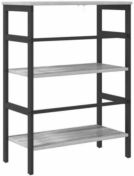 vidaXL Bücherregal Graues Sonoma 60 x 29,5 x 81 cm Holzwerkstoff 883919 Bild 6