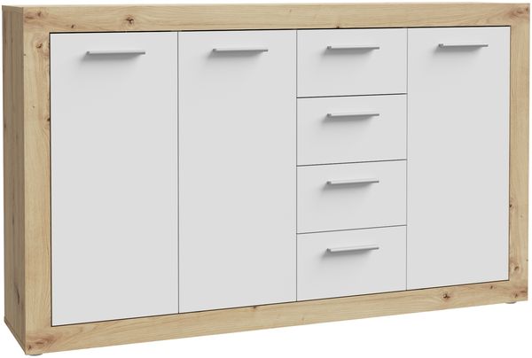 Kommode >La Serena< in Artisan Eiche - 152,6x91,5x34cm (BxHxT)
