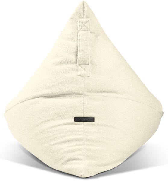 Sitzsack ‘Razz‘, Bezugstoff - Teddy, 100% Polyester, White Grey, 90x130x110 cm. Bild 4