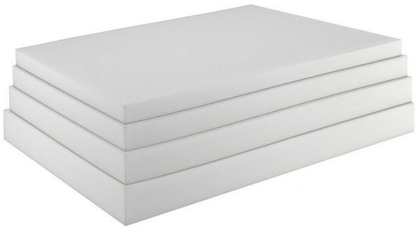 Kaltschaummatratze Schaumstoffplatte Schaumstoff in vielen Größen zur Auswahl, sunnypillow, 1 cm hoch, 120 x 200 x 1 cm