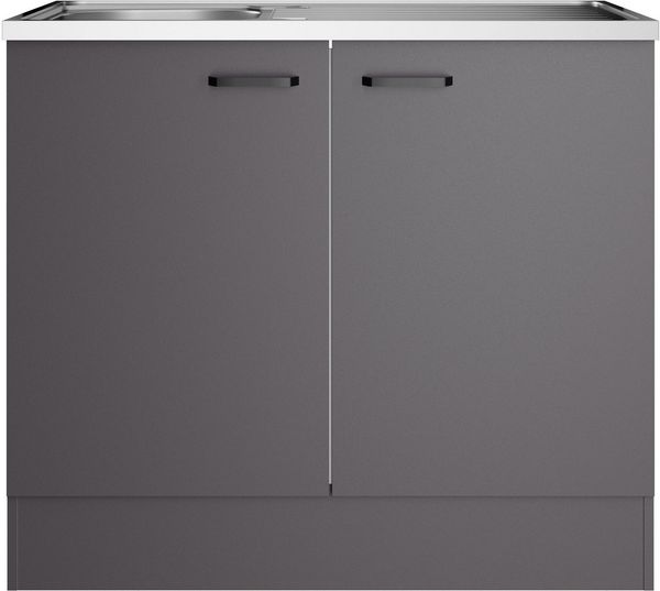 OPTIFIT Spülenschrank OPTImulti Breite 100 cm, Tiefe 60 cm, mit Spülenauflage