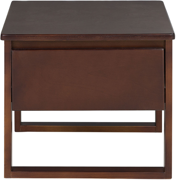 Nachttisch Kiefernholz dunkelbraun rechteckig 41x50 cm GIULIA Bild 5