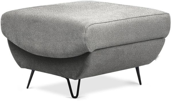 Wohnideebilder Silva Grau Fußhocker PU-SIL-04GO