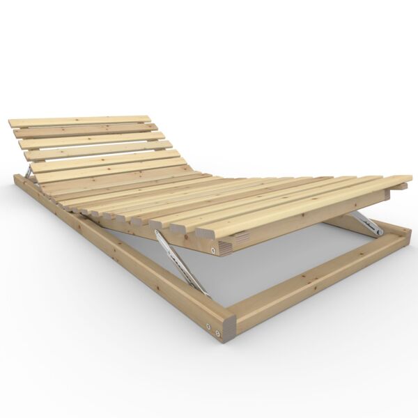 Ergonomischer Holzrahmen Kopf- und Fußteil verstellbar ''Ergo-Eva'' 100 200 Zirbe